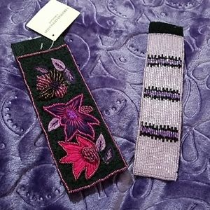 Two Christian Livingston beaded items